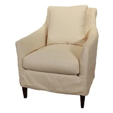 Transitional Chair with Slipcover