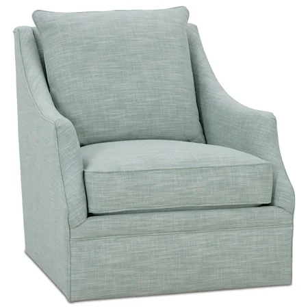 Swivel Chair with Wing Back