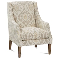 Jackson Upholstered Chair with Contemporary Wood Legs