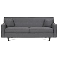 80" Queen Size Sleeper Sofa with Wood Legs