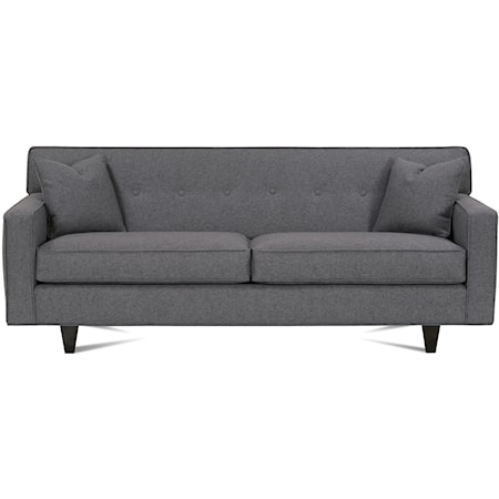 80" Sleeper Sofa with Wood Legs