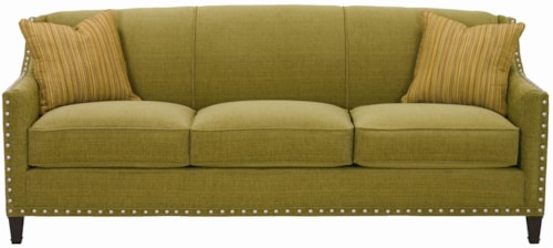 Sofa with Exposed Wood Feet