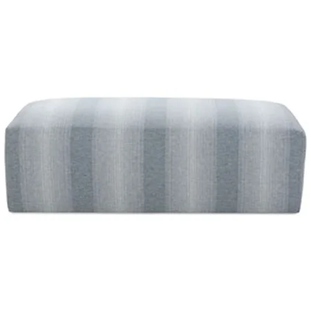 Casual Upholstered Ottoman