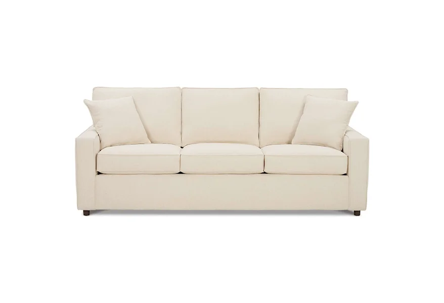 Monaco Transitional Sofa with Track Arms by Rowe at Esprit Decor Home Furnishings