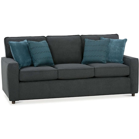 Transitional Sofa Sleeper with Track Arms