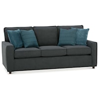 Transitional Sofa Sleeper with Track Arms