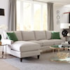 Rowe My Style II Customizable Sofa with Left Seated Chaise