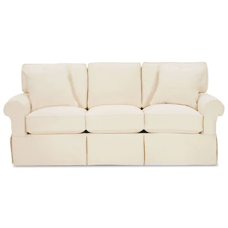 Casual Sofa with Rolled Arms