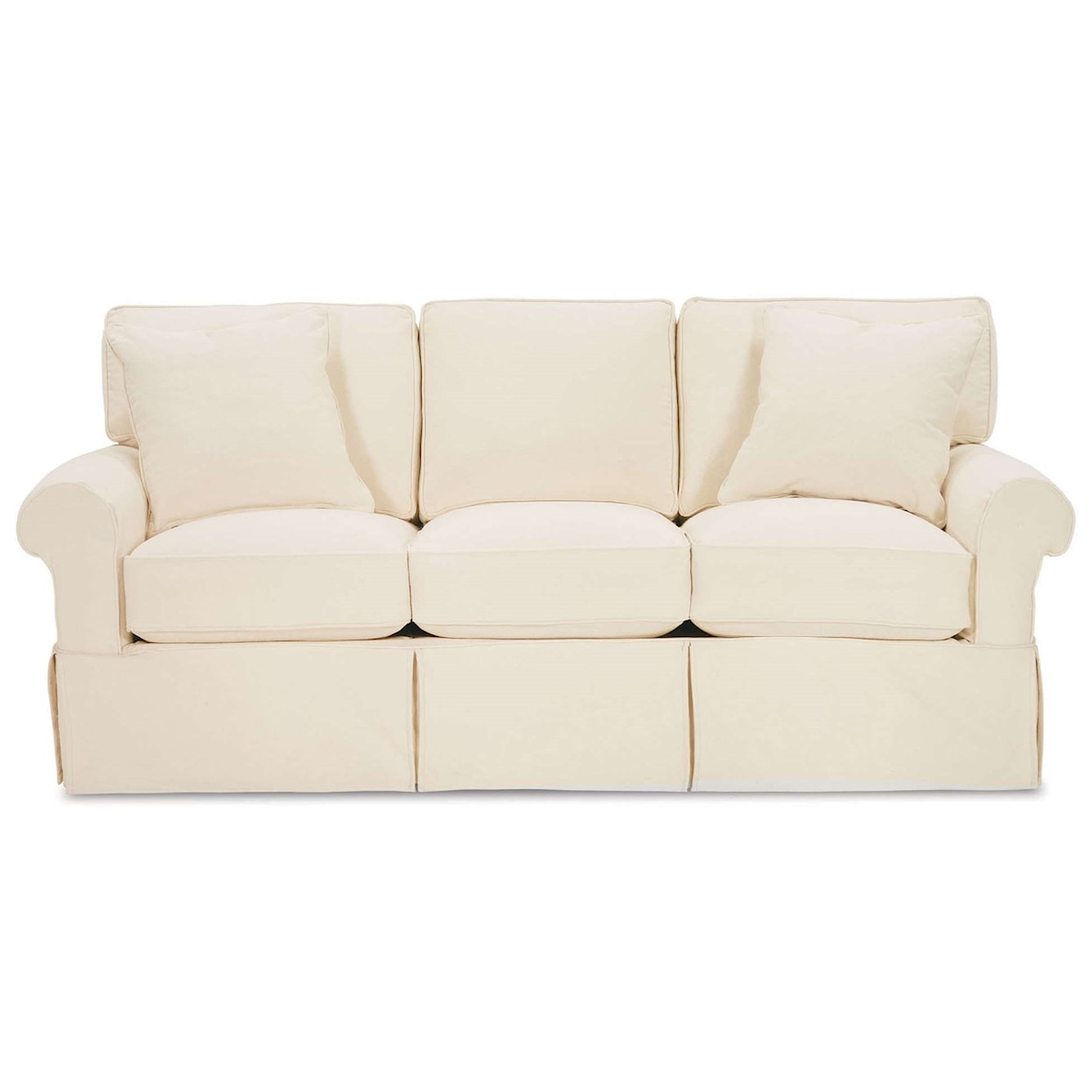 Rowe Nantucket Casual Sofa with Rolled Arms