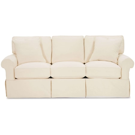 Casual Sofa with Rolled Arms