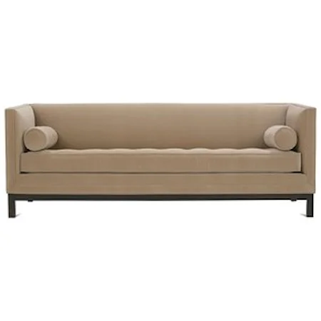 Contemporary Sofa with a Tufted Bench Seat