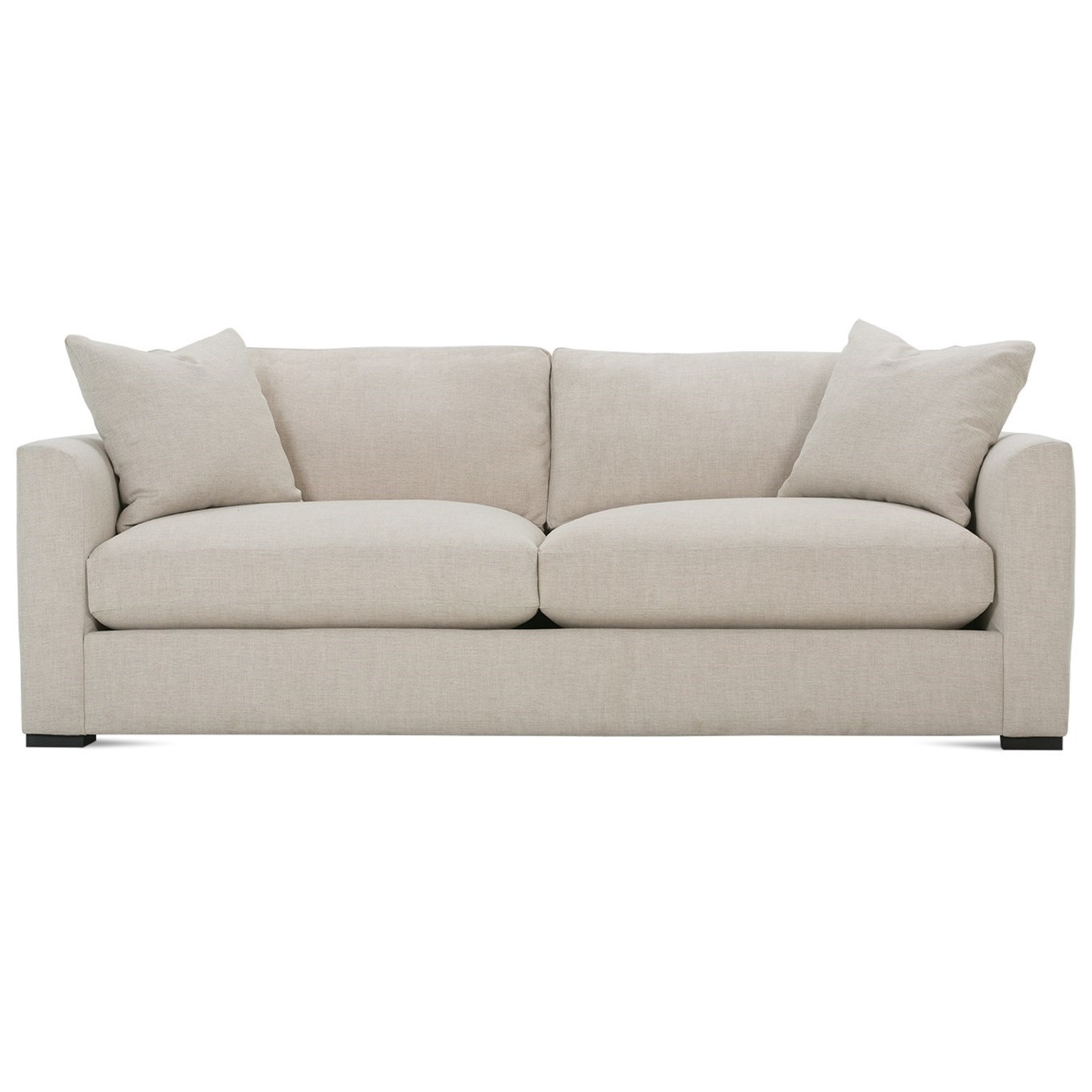 Rowe Derby Transitional Sofa with Tapered Arms Reeds Furniture Sofas