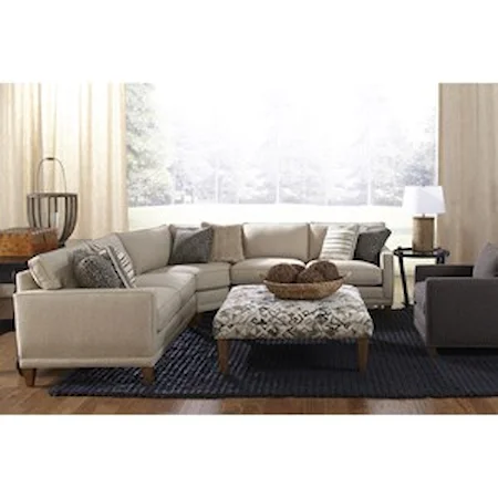 Casual Three Piece Sectional Sofa