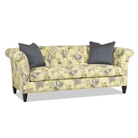 Traditional Bench Sofa with Tufted Back
