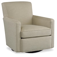 Casual Swivel Glider Chair with Track Arms