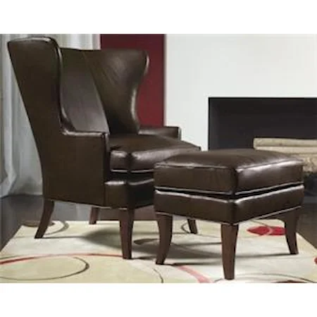 Wing Back Chair & Ottoman