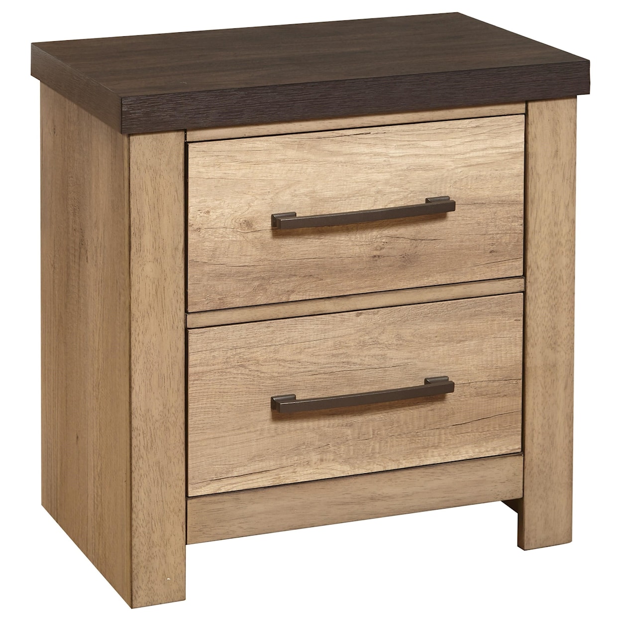 Samuel Lawrence Barnwood Barnwood 2 Drawer USB Charging Nightstand