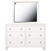 Samuel Lawrence Bella White Dresser and Mirror Set