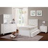 Samuel Lawrence Bella White Dresser and Mirror Set