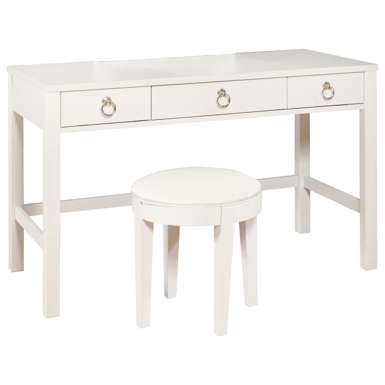 Samuel Lawrence Bella White Vanity Stools/Vanity Chairs