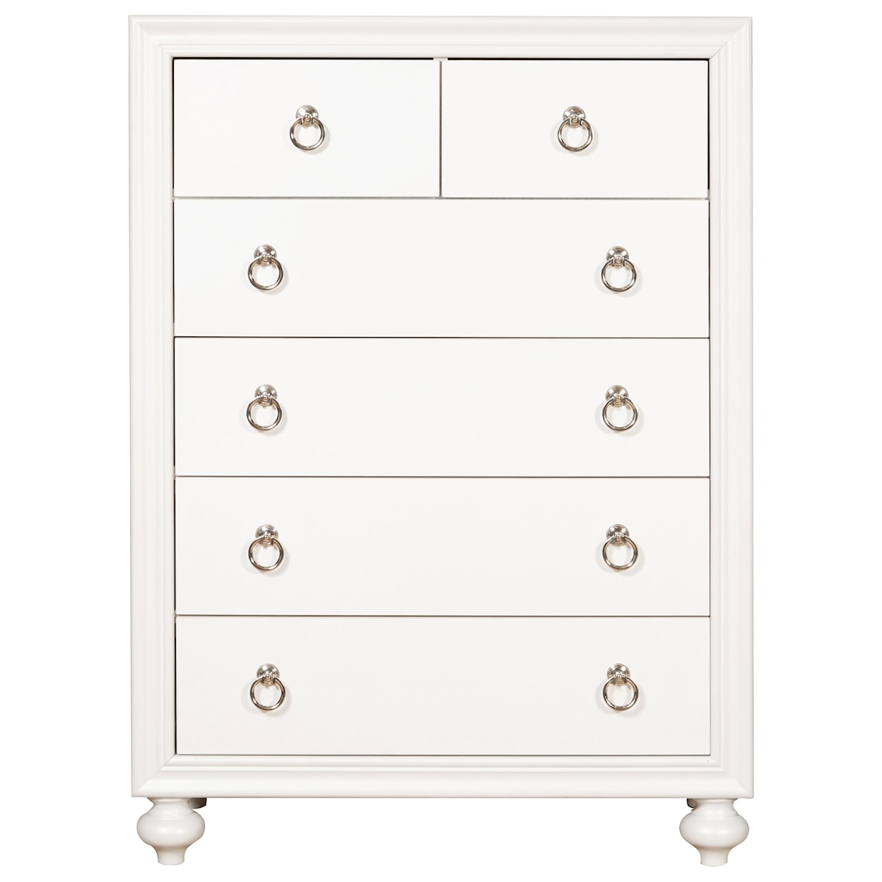 Samuel Lawrence Bella White Bella Youth  Six Drawer Chest in White