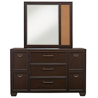 Casual Dresser and Mirror Set