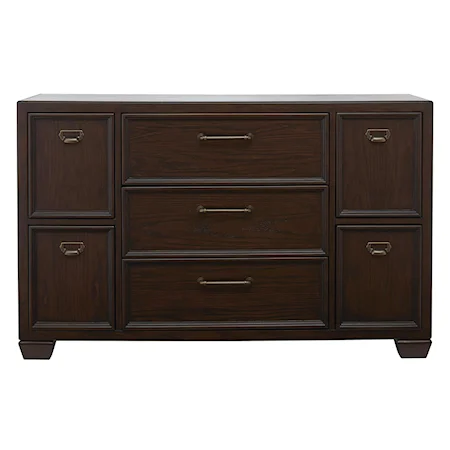 Casual Seven Drawer Dresser