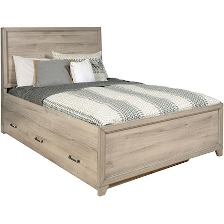 Full Panel Bed with Trundle