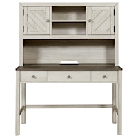 3 Drawer Desk with Hutch and USB Port