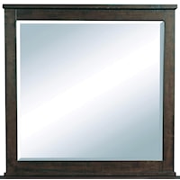 Transitional Beveled Landscape Mirror