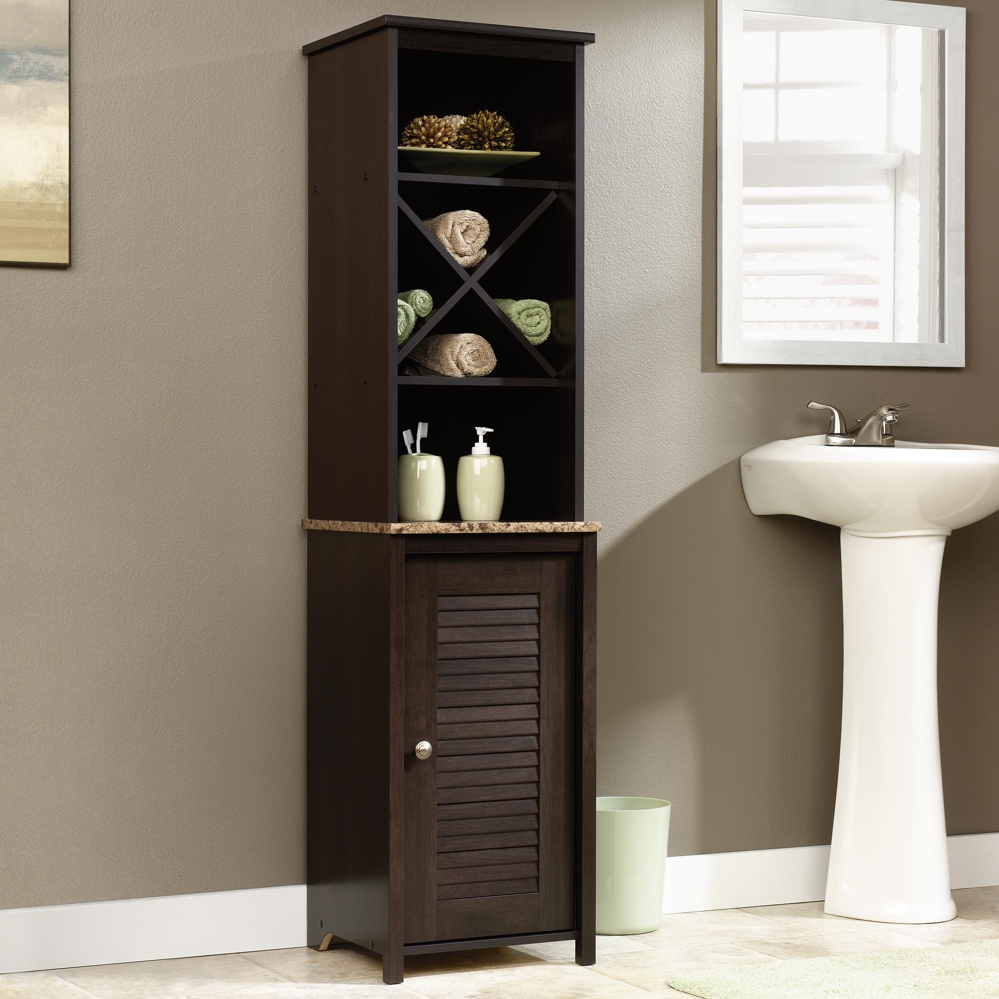 Sauder linen cabinet discount