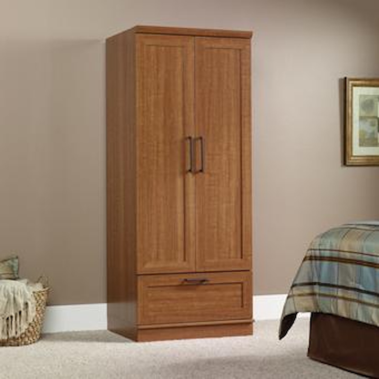 Sauder HomePlus Two-Door Wardrobe Cabinet