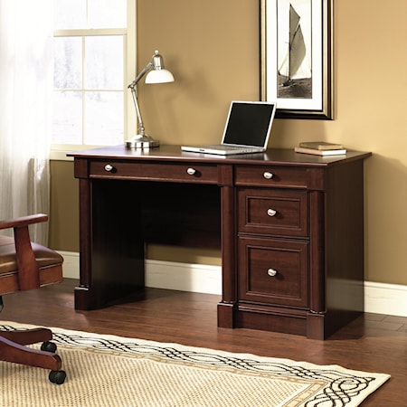 Traditional Computer Desk with Drop-Front Keyboard/Mousepad Drawer