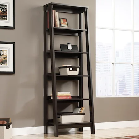Angled 5-Shelf Bookcase