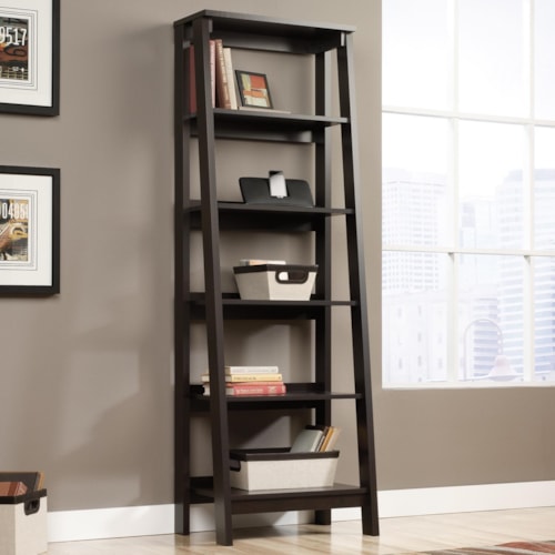 Angled 5-Shelf Bookcase