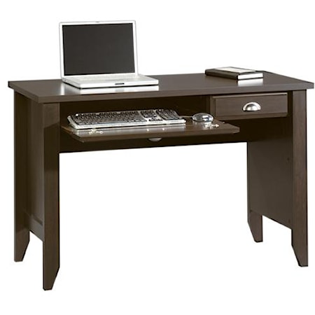 Transitional Computer Desk with Drop-Front Keyboard/Mousepad