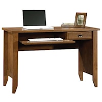 Transitional Computer Desk with Drop-Front Keyboard/Mousepad