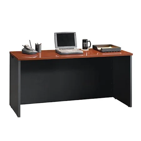 Contemporary Credenza Desk with Adjustable Levelers