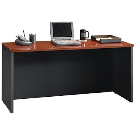 Contemporary Credenza Desk with Adjustable Levelers