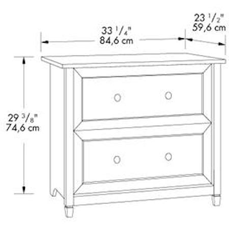 2 Drawer Lateral File Cabinet