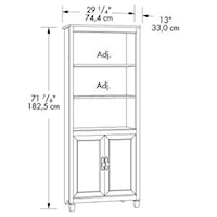 Library Bookcase With 2 Doors