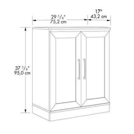 Contemporary 2-Door Base Cabinet