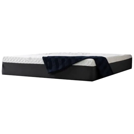 King 12" Medium Soft Feel Memory Foam Mattress-in-a-Box and 2pc. Horizontal King Ease 2.0 Adjustable Base
