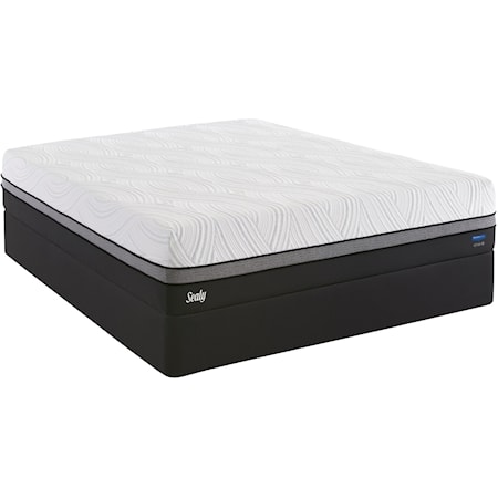 Cal King 12" Firm Gel Memory Foam Mattress and 5" Low Profile StableSupport™ Foundation