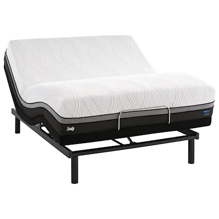 Queen 13" Ultra Plush Gel Memory Foam Mattress and Ergomotion Pro Tract Extend Power Base