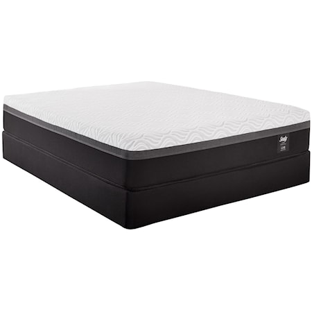 Queen Essentials Hybrid Mattress and 5" Low Profile StableSupport Foundation