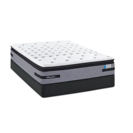 Queen Cushion Firm EPT Mattress and Low Profile StableSupport Foundation