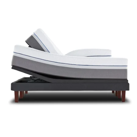 Full 12 1/2" Cushion Firm Hybrid Mattress and Reflexion 4 Adjustable Base