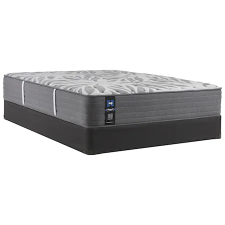 Queen 13" Soft Tight Top Individually Wrapped Coil Mattress and 5" Low Profile Foundation