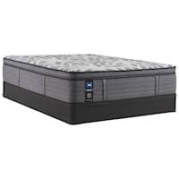 Twin 14" Medium Euro Top Individually Wrapped Coil Mattress and 5" Low Profile Foundation